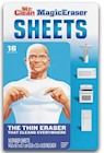 WIPES, MAGIC ERASER SHEETS, MR. CLEAN, ORIGINIAL, 16/PK THUMBNAIL
