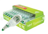 CORRECTION TAPE, WHITE, TOMBOW MONO HYBRID STYLE, 10/PK THUMBNAIL