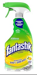 CLEANER/DISINFECTANT, ALL PURPOSE FANTASTIK, LEMON, 32 OZ., TRIGGER SPRAYER LARGE