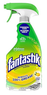 CLEANER/DISINFECTANT, ALL PURPOSE FANTASTIK, LEMON, 32 OZ., TRIGGER SPRAYER MAIN