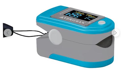 FINGERTIP PULSE OXIMETER, VERIDIAN HEALTHCARE, BLUE LARGE