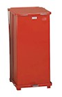 METAL STEP CAN, BIOHAZARD, RUBBERMAID RECEPTACLE DEFENDERS, RED, 13 GAL THUMBNAIL