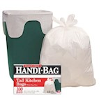 13 GALLON, 0.60 MIL, WHITE, 24" x 28", TALL KITCHEN BAGS, 100/CS THUMBNAIL