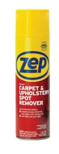 SPOT REMOVER, ZEP, CARPET & UPHOLSTERY, 19 OZ, 4/CT MAIN