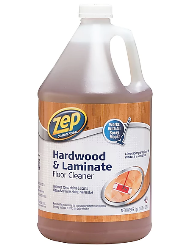 FLOOR FINISH CLEANER, HARDWOOD AND LAMINATE, UNSCENTED, ZEP, 1 GL. LARGE