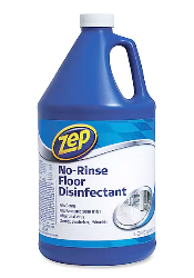 DISINFECTANT, FLOOR, NO-RINSE, ZEP, LIQUID SOLUTION, BLUE, 1 GALLON, 1/EA LARGE