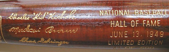 1949 Hall of Fame Induction Bat MAIN