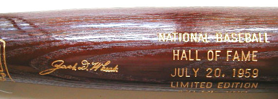 1959 Hall of Fame Induction Bat MAIN