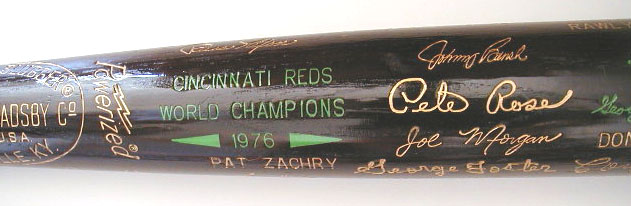 1976 Cincinnati Reds World Series Black Bat MAIN