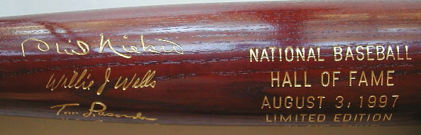 1997 Hall of Fame Induction Bat MAIN