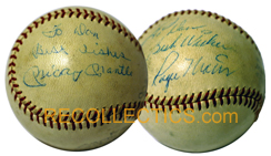 Mickey Mantle and Roger Maris Signed Ball MAIN