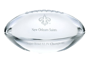 New Orleans Saints Super Bowl Football Paperweight MAIN