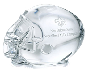 New Orleans Saints Super Bowl Helmet Paperweight MAIN