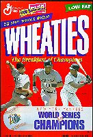 1998 Yankees World Series Champions Wheaties Cereal Box MAIN