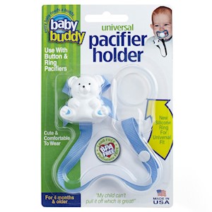 Baby Buddy Universal Pacifier Holder (Stitches) THUMBNAIL