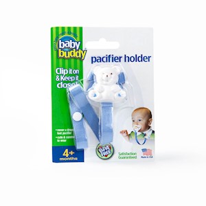 Blue Pacifier Holder in blister package LARGE