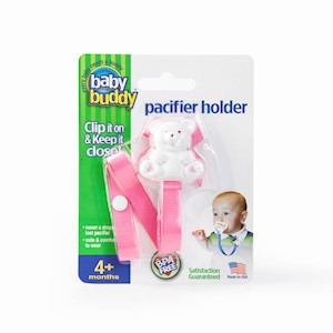 Baby Buddy Bear Pacifier Holder (Solids) THUMBNAIL