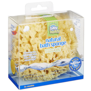 Natural Bath Sponge 4inch Wool Sea Sponge (polybox) LARGE