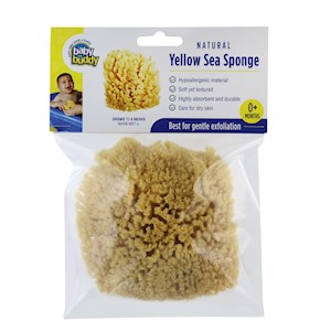 Natural Yellow Sea Sponge - Front of Package LARGE