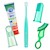 Green Brilliant Oral Care Kit with 3 Silicone Toothbrushes, Spry Tooth Gel and Brilliant Baby Toothbrush SWATCH