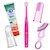 Pink Brilliant Oral Care Kit with 3 Silicone Toothbrushes, Spry Tooth Gel and Brilliant Baby Toothbrush SWATCH