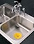 Sink Daisy Scented Sink Strainer Yellow in Stainless Steel Sink SWATCH