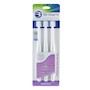 Brilliant Sensitive Toothbrush Round Head 3pk White Diabetes Oral Surgery SWATCH