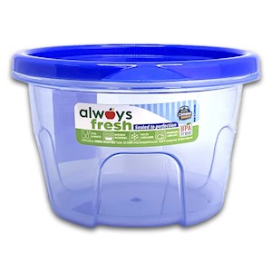 Compac Home Round Bowl with Lid (2 cups/ 16 oz) Blue THUMBNAIL