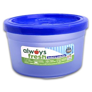Compac Home Always Fresh Cylinder Bowl - 8oz - Blue	 LARGE