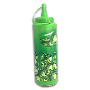 Compac Home Decorated Sauce Dispenser (12 oz) Green LARGE