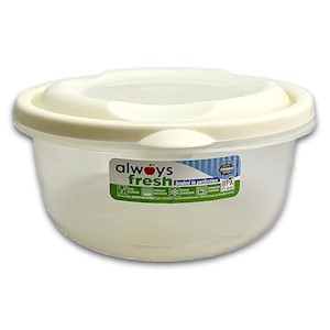 Compac Home Round Bowl with Lid (3 cups/ 24 oz) Ivory THUMBNAIL
