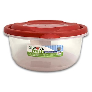 Compac Home Round Bowl with Lid (3 cups/ 24 oz) Red THUMBNAIL