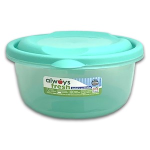 Compac Home Round Bowl with Dome Lid (3 cups/ 24 oz) Aqua LARGE