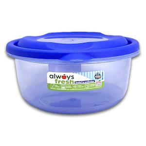 Compac Home Round Bowl with Dome Lid (3 cups/ 24 oz) Blue LARGE