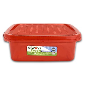 Compac Home Dots Square Bowl (3 cups/700ml) Red THUMBNAIL