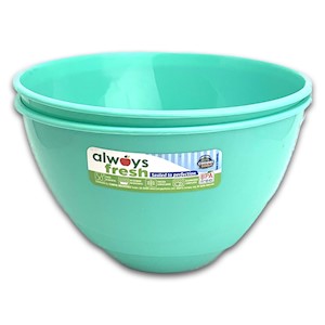 Compac Home Bamboo Design Bowl Aqua 2pk THUMBNAIL