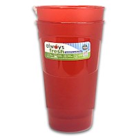 Compac Home Bamboo Design Tumbler (14 oz) 2pk Red MAIN