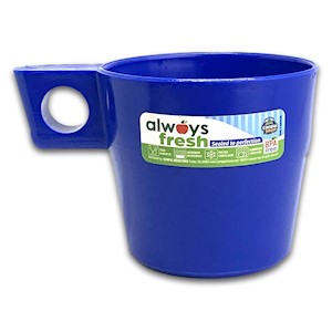 Compac Home Always Fresh Fast Food cups (9 oz) Blue  LARGE