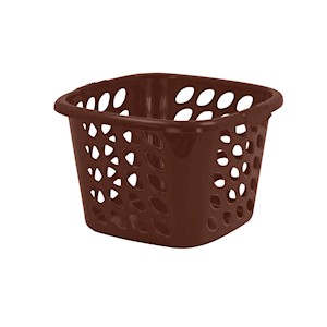 Compac Home Square Laundry Basket - Brown THUMBNAIL