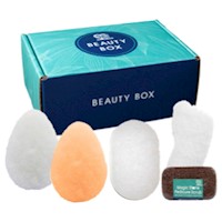 71309 HartFelt Head to Toe Exfoliation Beauty Box with close up of product MAIN