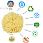Natural Bath Sponge 4inch Wool Sea Sponge (polybox) SWATCH