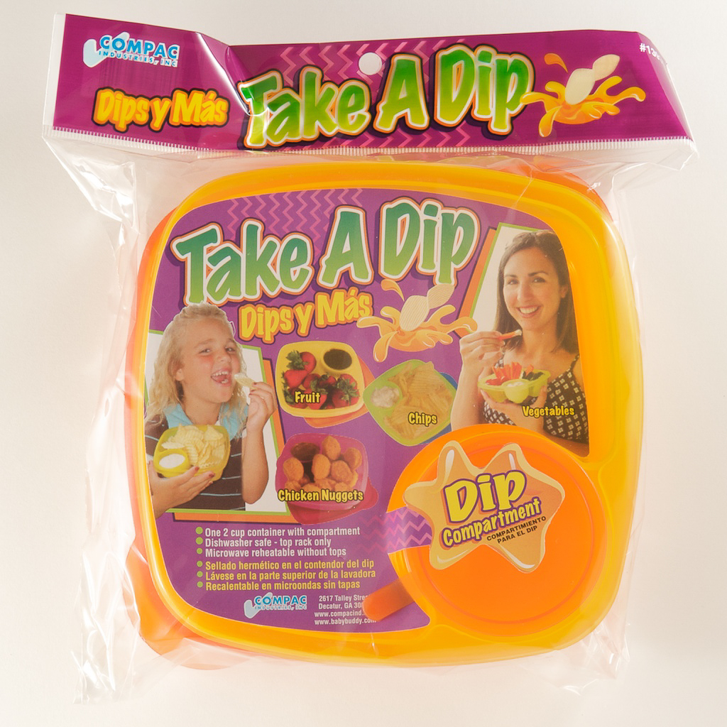 Take A Dip 2 Side Food Storage Lunch Snack Container 2oz Dip