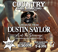 Country Line Dancing with Dustin Saylor & The Stowaways 9/26 MAIN
