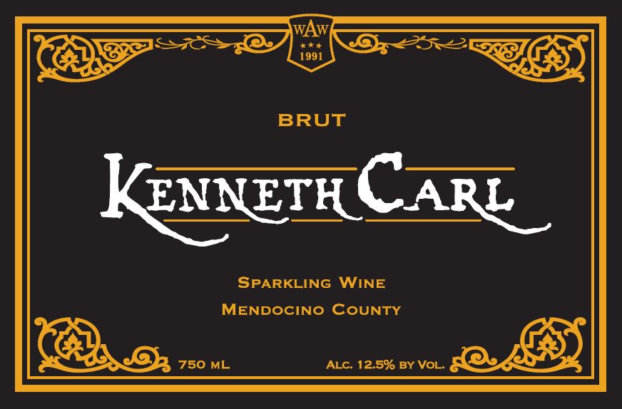 Kenneth Carl Brut, Sparking Wine, Mendocino County THUMBNAIL