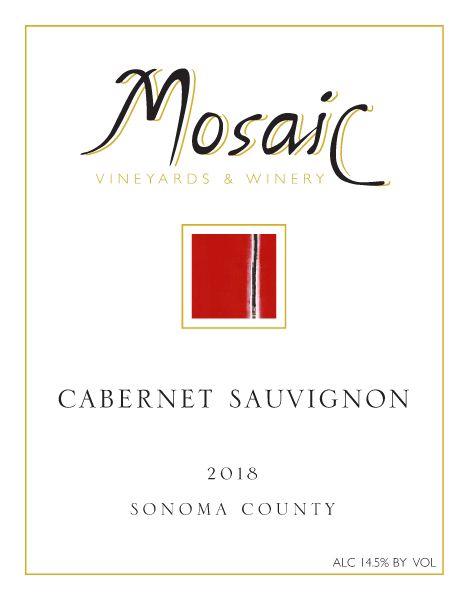 2018 Mosaic Cabernet Sauvignon, Sonoma County THUMBNAIL