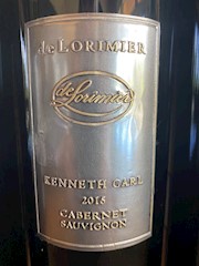 2015 Cabernet Sauvignon, Kenneth Carl Reserve THUMBNAIL