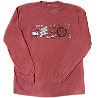 BRICK RED LONG SLEEVE T THUMBNAIL