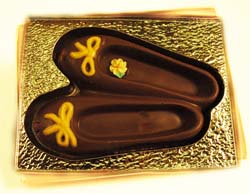 Hand-painted chocolate ballet shoe set THUMBNAIL