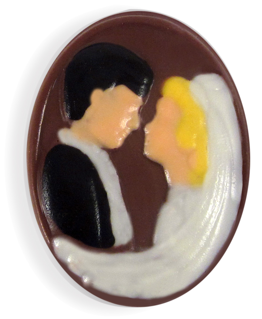 Bride & Groom Cameo Set of 25 THUMBNAIL