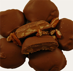 pecans, chocolates, and caramel MAIN